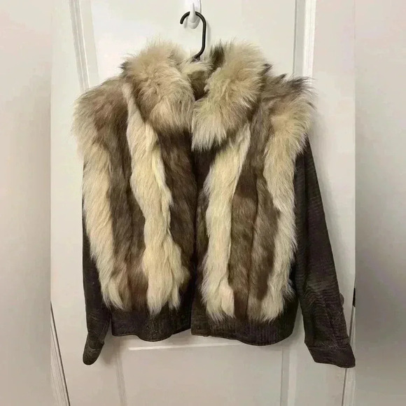 Faux Fur Bomber Jacket - Picture 1 of 8